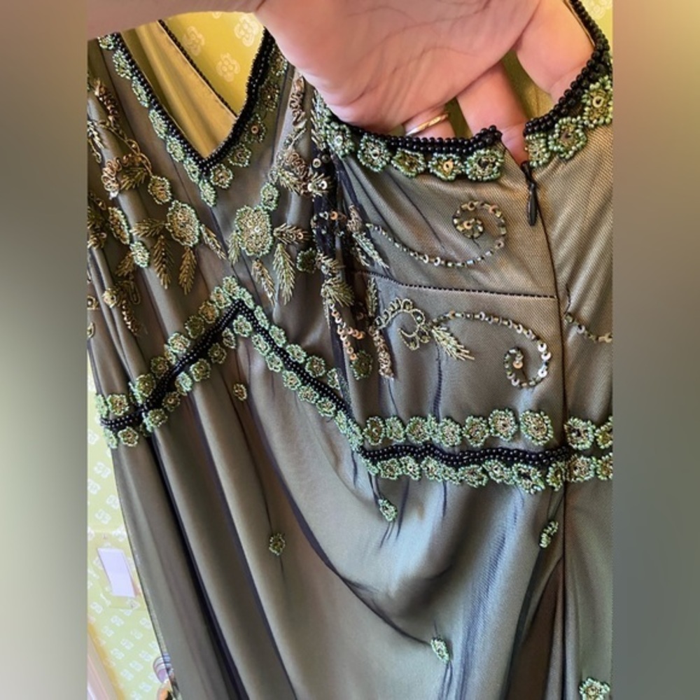 Marina evening dress, sz‎ 16 - Picture 3 of 11